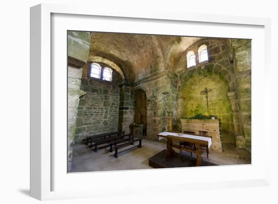 Italy, Sardinia, Oristano. the Apse and Pews of the Church of San Giovanni-Alida Latham-Framed Photographic Print