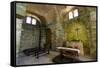 Italy, Sardinia, Oristano. the Apse and Pews of the Church of San Giovanni-Alida Latham-Framed Stretched Canvas