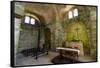 Italy, Sardinia, Oristano. the Apse and Pews of the Church of San Giovanni-Alida Latham-Framed Stretched Canvas