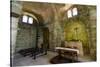 Italy, Sardinia, Oristano. the Apse and Pews of the Church of San Giovanni-Alida Latham-Stretched Canvas