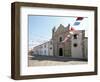 Italy, Sardinia, Pozzomaggiore, Chiesa Madonna Della Salute, Pendant Garlands-Brigitte Protzel-Framed Photographic Print