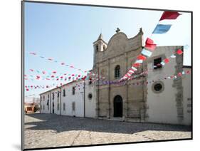 Italy, Sardinia, Pozzomaggiore, Chiesa Madonna Della Salute, Pendant Garlands-Brigitte Protzel-Mounted Photographic Print