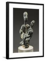 Italy, Sardinia Region, Bronze Statuette known as Mother with Child, from Urzulei-null-Framed Giclee Print