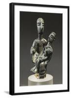 Italy, Sardinia Region, Bronze Statuette known as Mother with Child, from Urzulei-null-Framed Giclee Print