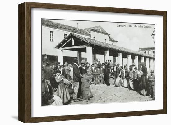 Italy, Sassari, Vegetable Market, Photograph-null-Framed Giclee Print