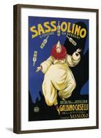 Italy - Sassolino Liquore da Dessert Promotional Poster-Lantern Press-Framed Art Print