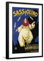 Italy - Sassolino Liquore da Dessert Promotional Poster-Lantern Press-Framed Art Print