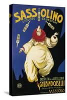 Italy - Sassolino Liquore da Dessert Promotional Poster-Lantern Press-Stretched Canvas