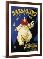 Italy - Sassolino Liquore da Dessert Promotional Poster-Lantern Press-Framed Art Print