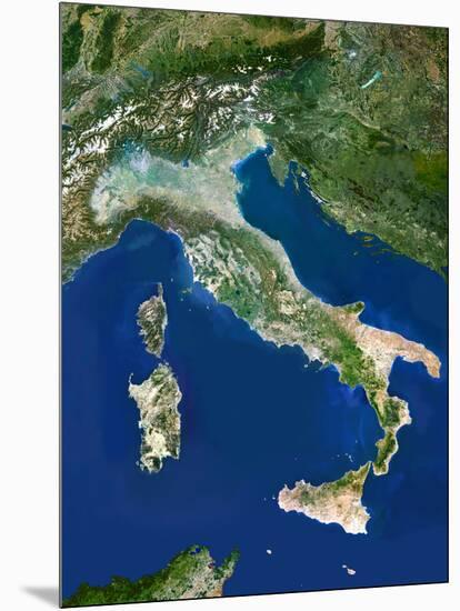 Italy, Satellite Image-PLANETOBSERVER-Mounted Photographic Print