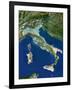 Italy, Satellite Image-PLANETOBSERVER-Framed Photographic Print