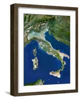 Italy, Satellite Image-PLANETOBSERVER-Framed Photographic Print