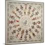 Italy, Scarf Depicting Coat of Arms of Cavalry Regiment-null-Mounted Giclee Print