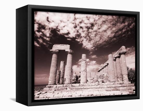 Italy, Sicily, Agrigento. Ruins of ancient Agrigento-Terry Eggers-Framed Stretched Canvas