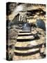Italy, Sicily, Agrigento. Stairway through Ruins of ancient Agrigento-Terry Eggers-Stretched Canvas
