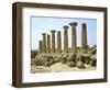 Italy, Sicily, Agrigento, Valley of the Temples, Temple of Hercules-null-Framed Giclee Print