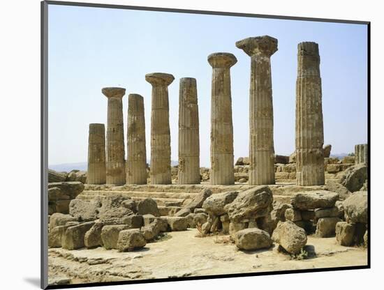 Italy, Sicily, Agrigento, Valley of the Temples, Temple of Hercules-null-Mounted Giclee Print