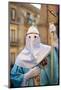 Italy, Sicily, Enna. Incappuciati or Hooded Persons on Good Friday During the Holy Week Processions-Ken Scicluna-Mounted Photographic Print