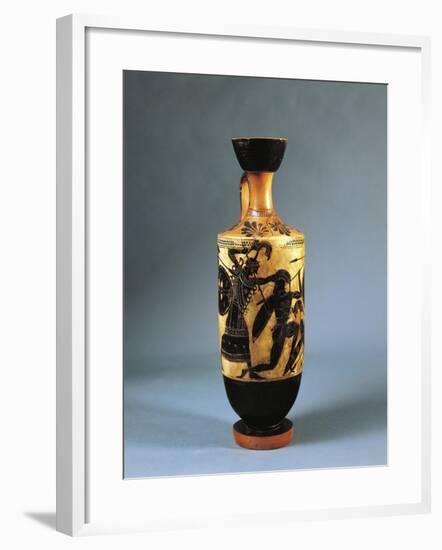 Italy, Sicily, Gela, Lekythos Depicting Athena Fighting Against the Giants-null-Framed Giclee Print