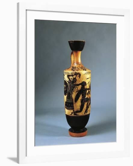 Italy, Sicily, Gela, Lekythos Depicting Athena Fighting Against the Giants-null-Framed Giclee Print