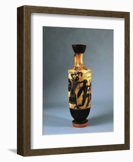 Italy, Sicily, Gela, Lekythos Depicting Athena Fighting Against the Giants-null-Framed Giclee Print