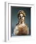 Italy, Sicily, Kore Bust, Ppolychrome Terracotta-null-Framed Giclee Print