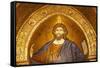 Italy, Sicily, Monreale. Detail of Mosaic in the Monreale Cathedral.-Ken Scicluna-Framed Stretched Canvas