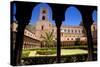 Italy, Sicily, Monreale. the Cathedral Form under the Monastery Arches.-Ken Scicluna-Stretched Canvas