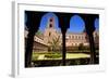 Italy, Sicily, Monreale. the Cathedral Form under the Monastery Arches.-Ken Scicluna-Framed Photographic Print