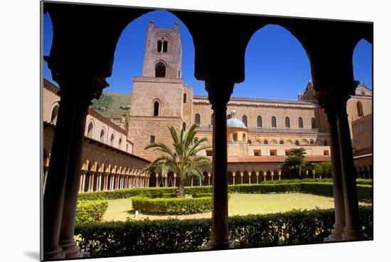 Italy, Sicily, Monreale. the Cathedral Form under the Monastery Arches.-Ken Scicluna-Mounted Photographic Print