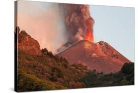 Italy, Sicily, Mt. Etna, Dawn-Salvo Orlando-Stretched Canvas