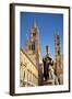 Italy, Sicily, Palermo. Detail of Statue in Front of the Cathedral.-Ken Scicluna-Framed Photographic Print