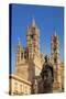 Italy, Sicily, Palermo. Detail of Statue in Front of the Cathedral.-Ken Scicluna-Stretched Canvas