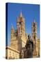 Italy, Sicily, Palermo. Detail of Statue in Front of the Cathedral.-Ken Scicluna-Stretched Canvas