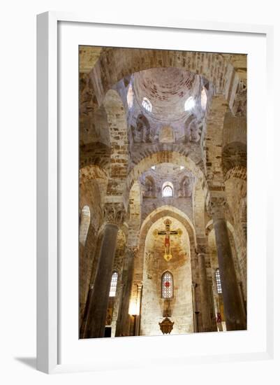 Italy, Sicily, Palermo. Interior of Church of San Cataldo.-Ken Scicluna-Framed Photographic Print