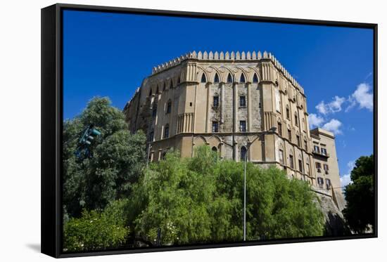 Italy, Sicily, Palermo, Palazzo Real, Palazzo Dei Normanni, Normans Palace-Udo Bernhart-Framed Stretched Canvas