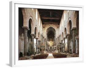 Italy, Sicily, Palermo Province, Cefalù Cathedral, Nave-null-Framed Giclee Print