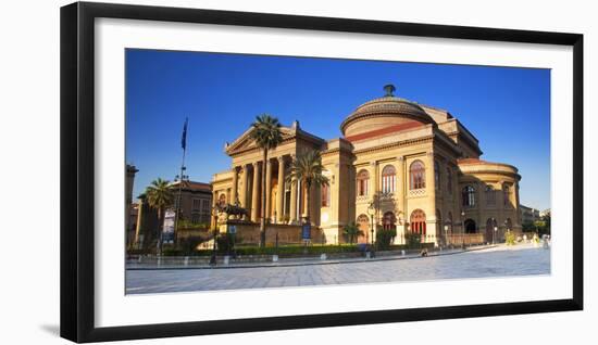 Italy, Sicily, Palermo. Teatro Massimo.-Ken Scicluna-Framed Photographic Print