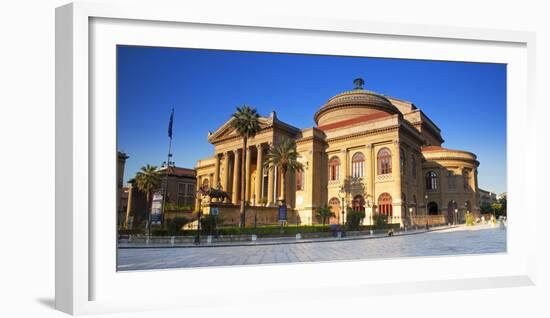 Italy, Sicily, Palermo. Teatro Massimo.-Ken Scicluna-Framed Photographic Print