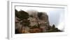 Italy, Sicily, province of Trapani, Erice, Norman castle, rock, fog, early morning-Ralf Adler-Framed Photographic Print