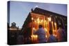 Italy, Sicily Region, Festival of Saint Agatha, Devotees Light Candles on the "Fercolo"-null-Stretched Canvas