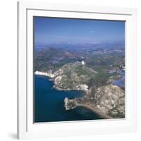 Italy, Sicily Region, Palma Di Montechiaro, Castle of Montechiaro, Aerial View-null-Framed Giclee Print