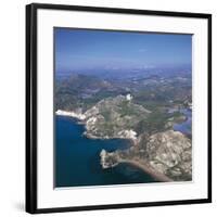 Italy, Sicily Region, Palma Di Montechiaro, Castle of Montechiaro, Aerial View-null-Framed Giclee Print