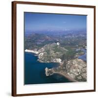 Italy, Sicily Region, Palma Di Montechiaro, Castle of Montechiaro, Aerial View-null-Framed Giclee Print