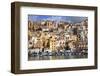 Italy, Sicily, Sciacca. the Port with the Houses in the Historic Centre.-Ken Scicluna-Framed Photographic Print