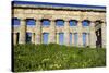 Italy, Sicily, Segesta. The Greek temple is made of 36 columns.-Michele Molinari-Stretched Canvas