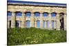 Italy, Sicily, Segesta. The Greek temple is made of 36 columns.-Michele Molinari-Stretched Canvas