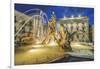 Italy, Sicily, Syracuse. Twilight Piazza Archimede-Rob Tilley-Framed Photographic Print