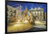 Italy, Sicily, Syracuse. Twilight Piazza Archimede-Rob Tilley-Framed Photographic Print