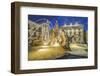 Italy, Sicily, Syracuse. Twilight Piazza Archimede-Rob Tilley-Framed Photographic Print